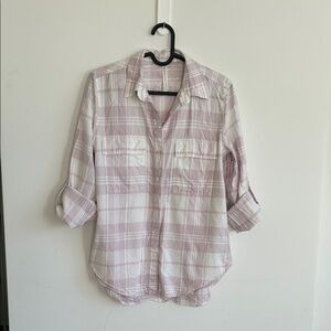 Aritzia Babaton Utility Button-Down Shirt | Roll-Tab Sleeve | Size XS